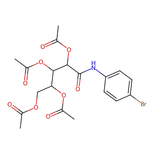 5-((4-Bromophenyl)amino)-5-oxopentane-1,2,3,4-tetrayl tetraacetate structure