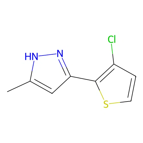3-(3-chlorothiophen-2-yl)-5-methyl-1H-pyrazole structure