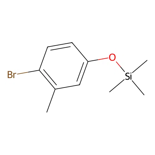 (4-Bromo-3-methylphenoxy)trimethylsilane structure