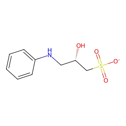 1-propanesulfonic acid, 3-(cyclohexylamino)-2-hydroxy-, monosodium salt structure