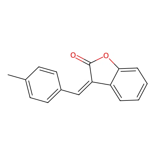 (3Z)-3-[(4-methylphenyl)methylidene]-1-benzofuran-2-one structure