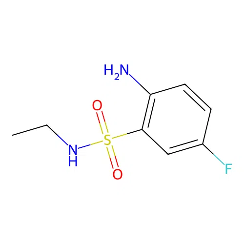 2-amino-N-ethyl-5-fluorobenzene-1-sulfonamide structure