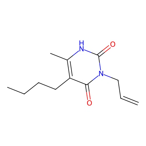 Uracil, 3-allyl-5-butyl-6-methyl- structure