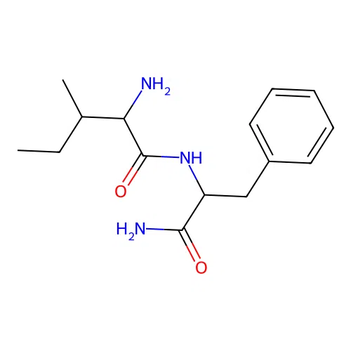 2-amino-N-(1-amino-1-oxo-3-phenylpropan-2-yl)-3-methylpentanamide structure