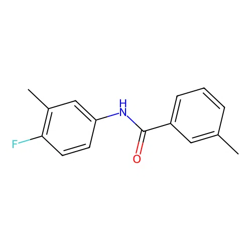 N-(4-fluoro-3-methylphenyl)-3-methylbenzamide structure