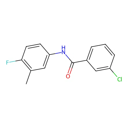3-chloro-N-(4-fluoro-3-methylphenyl)benzamide structure