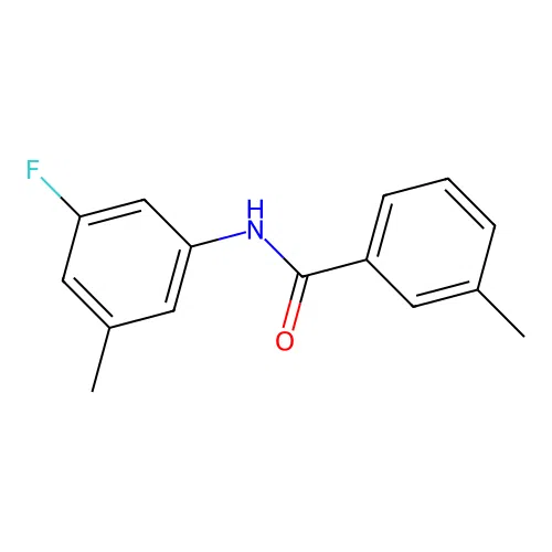 N-(3-fluoro-5-methylphenyl)-3-methylbenzamide structure