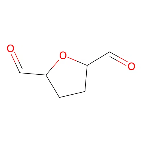 Oxolane-2,5-dicarbaldehyde structure