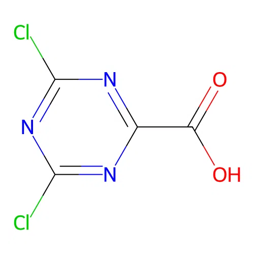 4,6-dichloro-1,3,5-triazine-2-carboxylic Acid structure