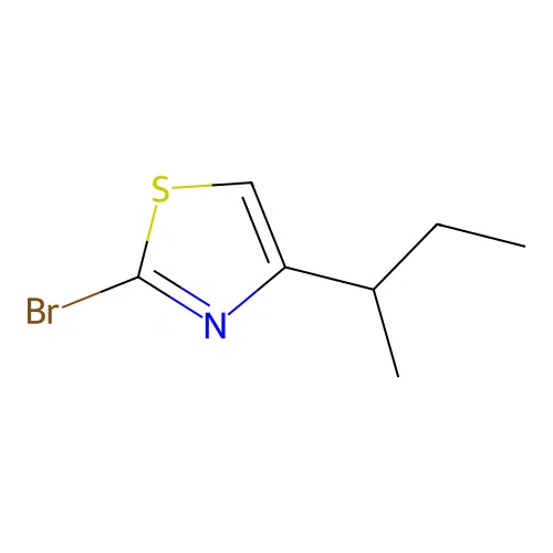 2-Bromo-4-(butan-2-yl)-1,3-thiazole structure