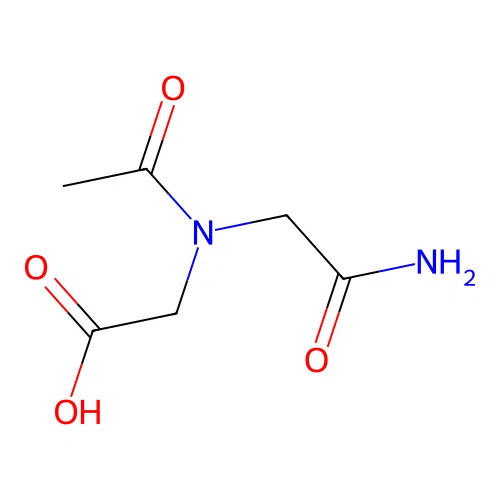 2-[N-(carbamoylmethyl)acetamido]acetic acid structure