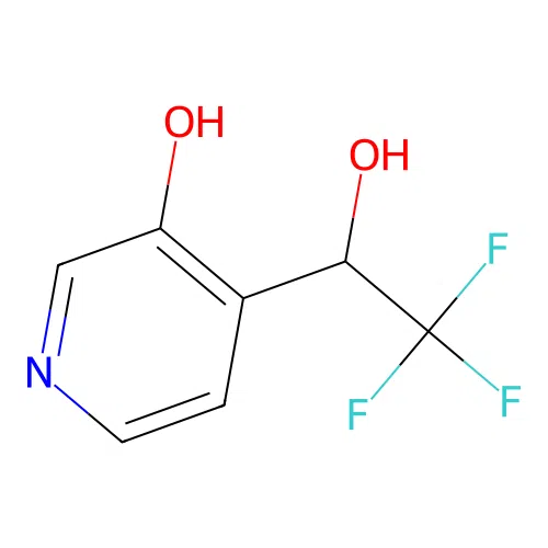4-(2,2,2-Trifluoro-1-hydroxyethyl)pyridin-3-ol structure