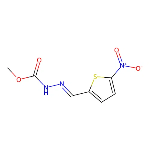 Methyl 2-({5-nitro-2-thienyl}methylene)hydrazinecarboxylate structure