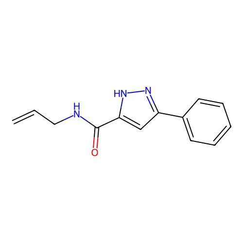 n-Allyl-5-phenyl-1h-pyrazole-3-carboxamide structure