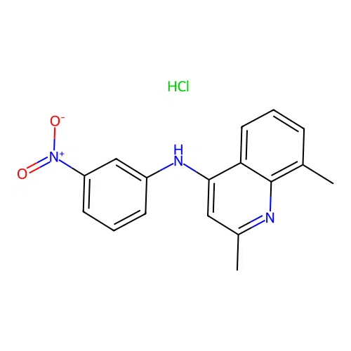 2,8-dimethyl-N-(3-nitrophenyl)quinolin-4-amine Hydrochloride structure
