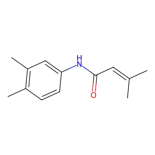 n-(3,4-Dimethylphenyl)-3-methylbut-2-enamide structure
