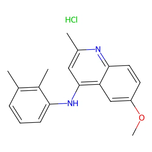 N-(2,3-dimethylphenyl)-6-methoxy-2-methylquinolin-4-amine hydrochloride structure