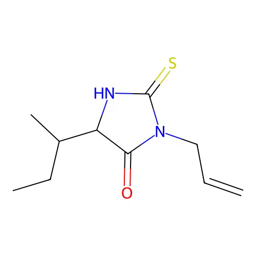 3-Allyl-5-sec-butyl-2-thioxoimidazolidin-4-one structure