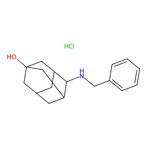 (1S,3R,5S,7S)-4-(Benzylamino)adamantan-1-OL hydrochloride structure