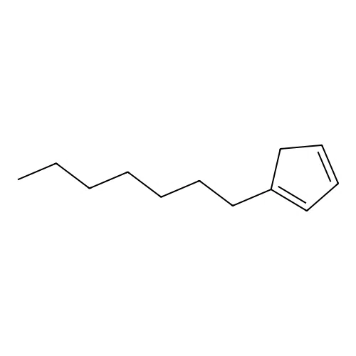 1,3-Cyclopentadiene, 1-heptyl structure