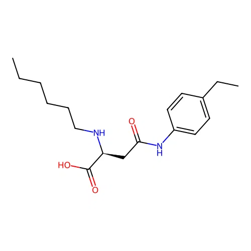 N4-(4-Ethylphenyl)-N2-hexyl-L-asparagine structure