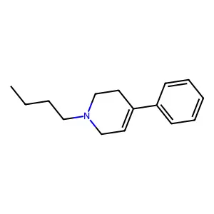 Pyridine, 1-butyl-1,2,3,6-tetrahydro-4-phenyl- structure