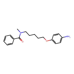 Benzamide, N-(5-(p-aminophenoxy)pentyl)-N-methyl- structure