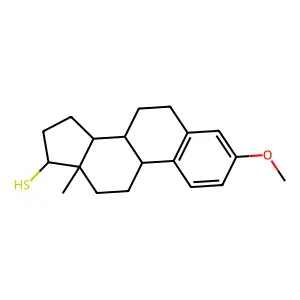 3-Methoxyestra-1(10),2,4-triene-17-thiol structure