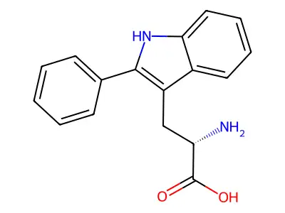 dl-2-Phenyltryptophane structure