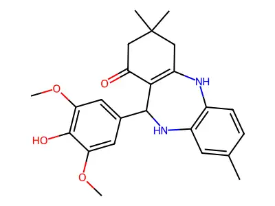 10-(4-hydroxy-3,5-dimethoxyphenyl)-6,14,14-trimethyl-2,9-diazatricyclo[9.4.0.0^{3,8}]pentadeca-1(11),3,5,7-tetraen-12-one structure