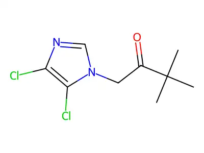 1-(4,5-dichloro-1H-imidazol-1-yl)-3,3-dimethylbutan-2-one structure