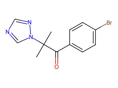 1-(4-Bromophenyl)-2-methyl-2-(1,2,4-triazol-1-yl)propan-1-one structure
