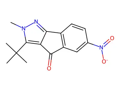 3-(Tert-butyl)-2-methyl-6-nitroindeno[3,2-c]pyrazol-4-one structure