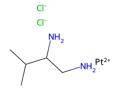 L-1,2-Diamino-3-methylbutane-dichloroplatinum(II) structure