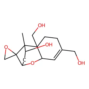 Trichothec-9-ene-4,15,16-triol, 12,13-epoxy-, (4beta)- structure