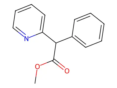 (RS)-phenyl-pyridin-2-yl-acetic acid methyl ester structure