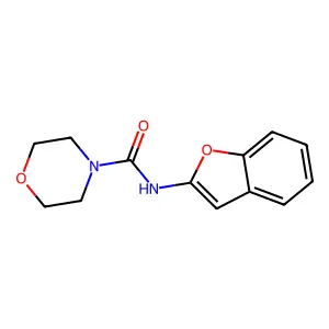 4-Morpholinecarboxamide, N-(2-benzofuranyl)- structure