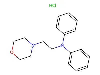Morpholine, 4-(2-(diphenylamino)ethyl)-, monohydrochloride structure