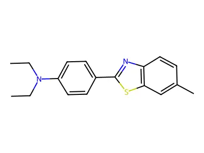N,N-Diethyl-4-(6-methylbenzothiazol-2-yl)aniline structure