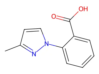 2-(3-methyl-1H-pyrazol-1-yl)benzoic acid structure
