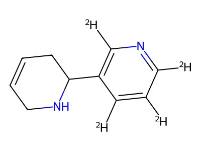 (+-)-1,2,3,6-Tetrahydro-2,3'-bipyridine structure