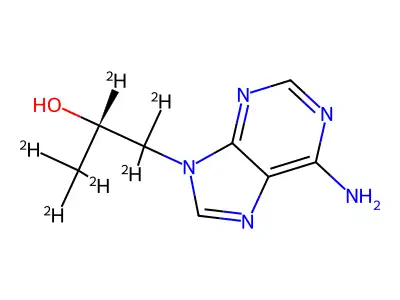 9-(2-Hydroxypropyl)adenine, (R)- structure