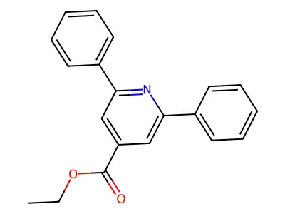 Ethyl 2,6-diphenylisonicotinate structure