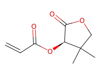 [(3R)-4,4-dimethyl-2-oxooxolan-3-yl] prop-2-enoate structure