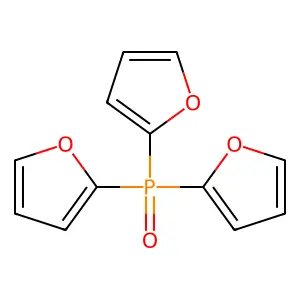 Phosphine oxide, tri-2-furanyl- structure