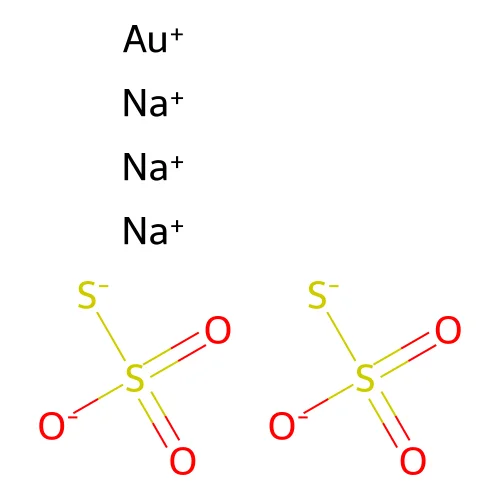 Gold sodium thiosulfate anhydrous structure