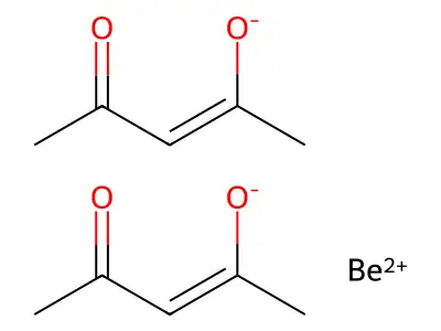 Beryllium acetylacetonate, 97% structure