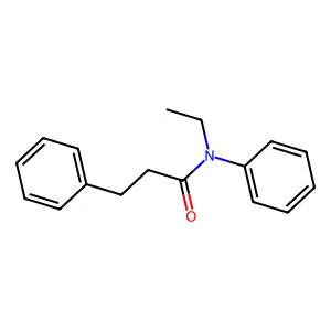 N-ethyl-N,3-diphenylpropanamide structure