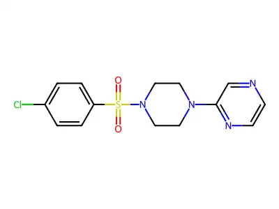2-[4-(4-Chlorophenyl)sulfonylpiperazin-1-yl]pyrazine structure