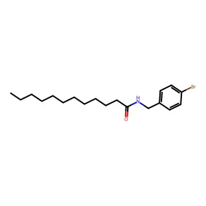 Dodecanamide, N-(p-bromobenzyl)- structure